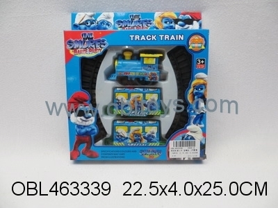 玩转童年 欧宝龙电动轨道火车与蓝精灵的奇妙之旅